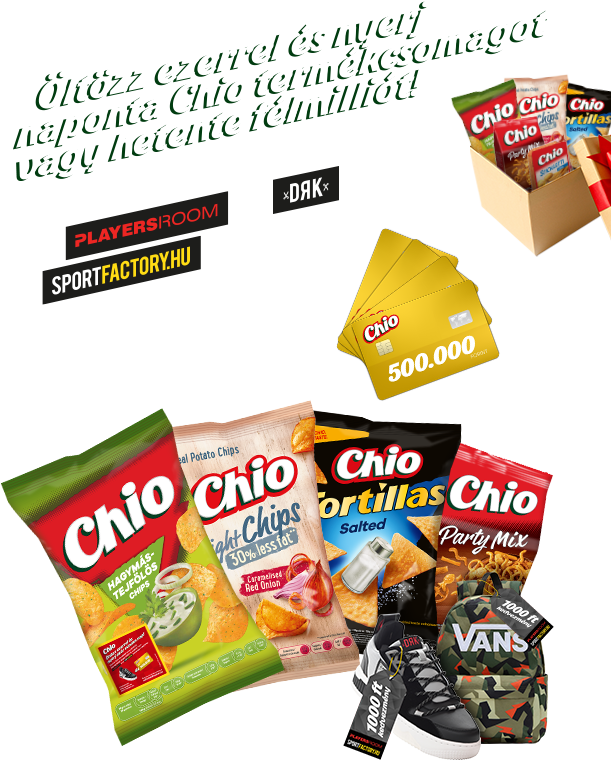 Chio - Öltözz ezerrel és nyerj naponta Chio termékcsomagot vagy hetente félmilliót!